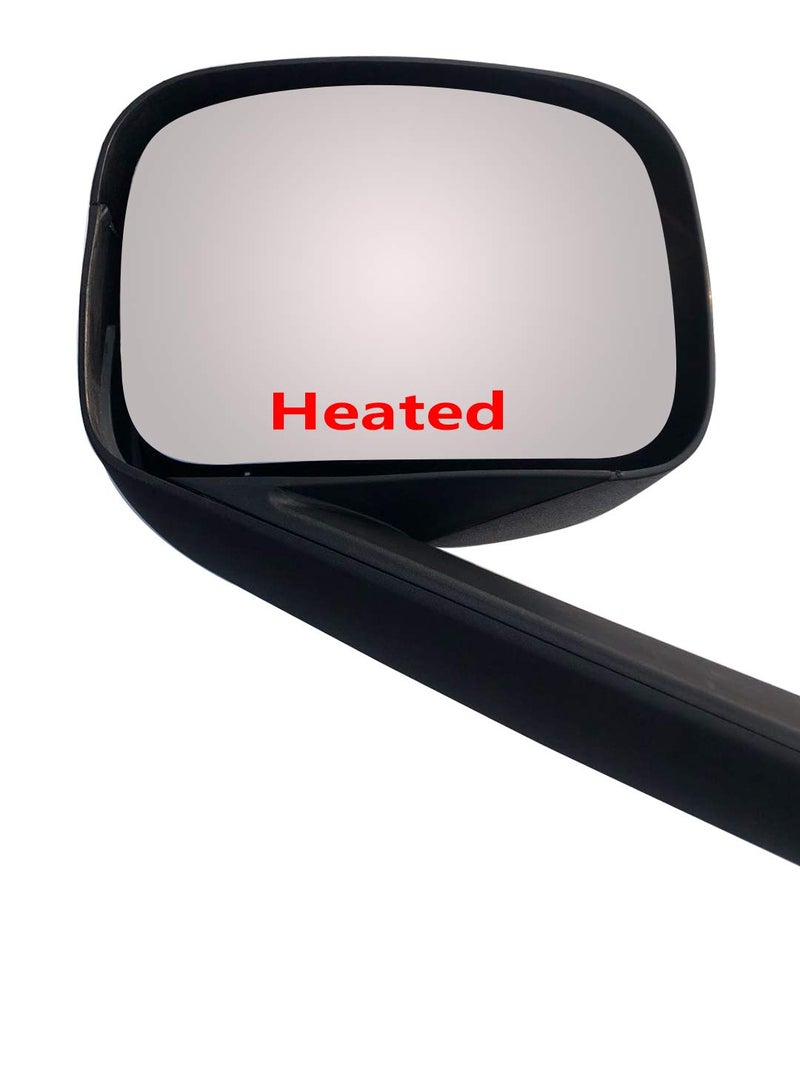 LONGLING Replacement Chrome Hood Mirror Fit Freightliner Cascadia 2018-onward (Black Driver (LH) Side) - Image 4